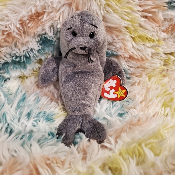 **RETIRED** Ty Beanie Baby: Slippery the Seal - Picture 1 of 6